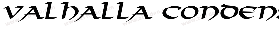 Valhalla Condensed Italic字体转换